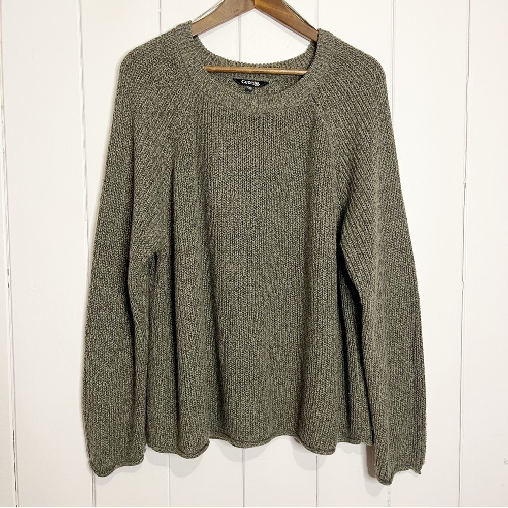 George Olive Knit Sweater
